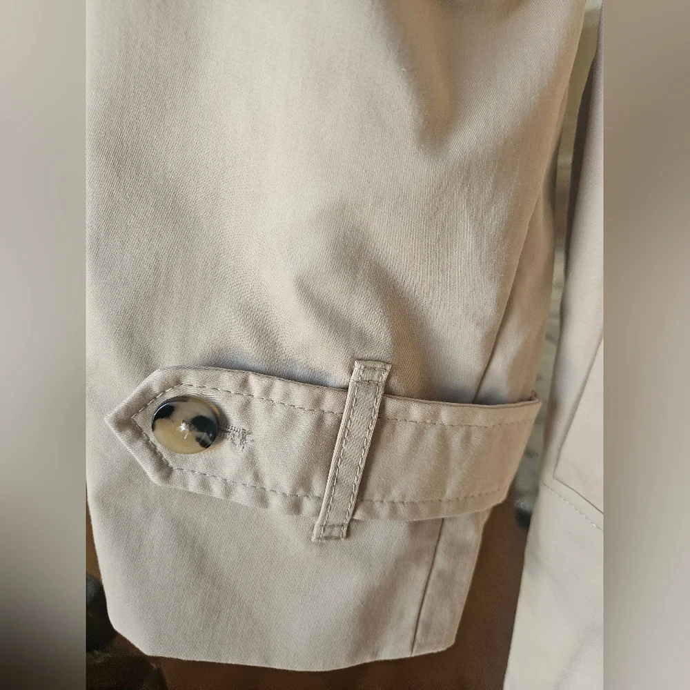 NWT Mango Double-Breasted Trench Coat Cream/Tan - Picture 8 of 16